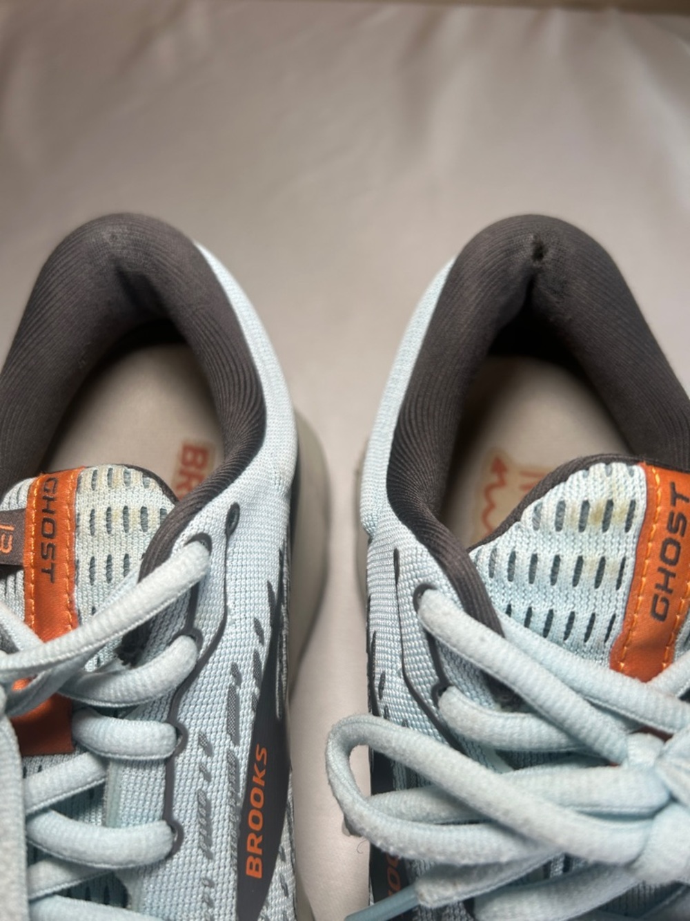 Brooks Ghost 13 Light Blue Running Athletic Shoes Size 8.5 - Picture 3 of 16